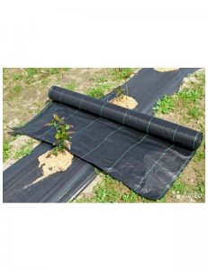 Почвоукрывной материал Х-105Ч (агроткань застилочная Черная), 100г/м2, 1,05х100м ХозАгро